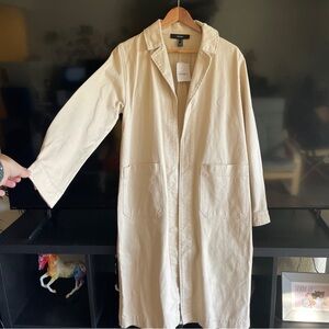 Women's Forever 21 Cream Long Coat
